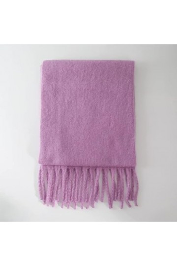 TOBILE Écharpe Femmes Imitation De Couleur Unie De La Couleur De La Mode-Pink,195 * 43 Cm