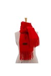 TOBILE Écharpe Femmes Imitation De Couleur Unie dhiver Imitation Cachemire Écharpe Châle Épaisse-Red,200 * 70 Cm