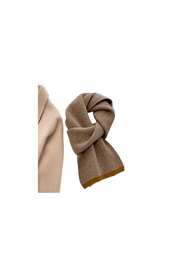 SERUMY Écharpes Tricotées Scure De Cachemire Chaud De Style pour Les Femmes Conçoit du Fil De Laine Solide Bandana Dame Longu