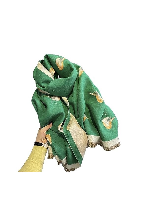 ZONTO Châle Femmes Châle En Cachemire Écharpe Hivernale Et Écharpe Imprimée Couverture Écharpe Épaisse Chaude Pour Les Femmes