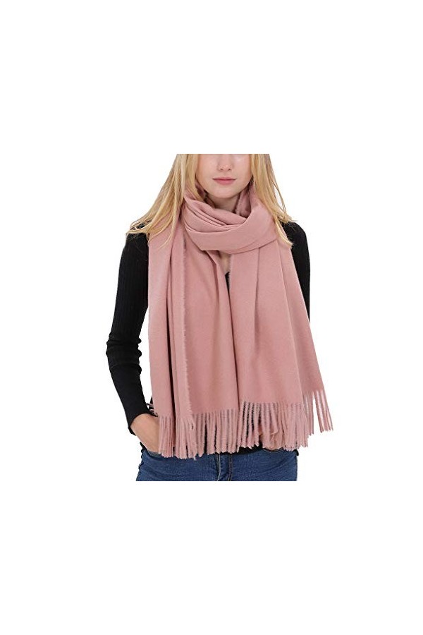 ACMEDE Écharpe du cachemire, Chaude Pashmina/Foulard/Châle, Couleur Unie, 195 * 70cm