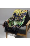 Modis Peinture Cachemire Écharpe pour Femmes Chaud Hiver Pashmina Imprimé Châle Foulard Femme Couverture Foulards Wraps