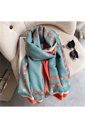 JIAQUAN-SHOP Écharpes Écharpe de Cachemire Hiver Foulard Femmes Glands Pashmina Chaude épaisse Couverture châles châles Wraps