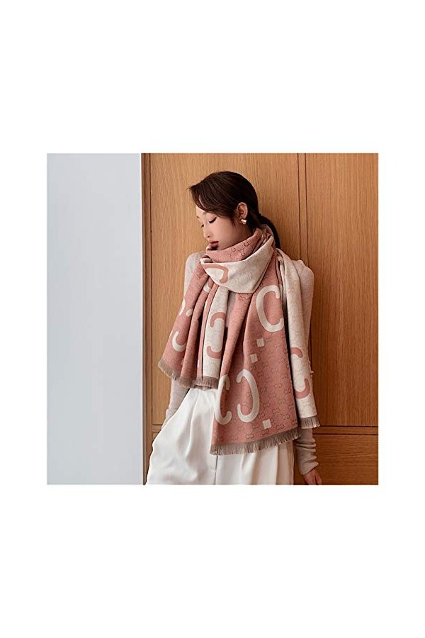 Srfghjs Écharpe 2020 Écharpe dhiver de Haute qualité cachemires Lady Pashmina Echarpes Femmes épais Chaud Couverture Wraps 