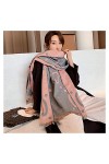 Srfghjs Écharpe 2020 Écharpe dhiver de Haute qualité cachemires Lady Pashmina Echarpes Femmes épais Chaud Couverture Wraps 