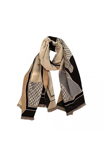 Écharpe Chale Femme Classique Rétro Jacquard Écharpe Hiver Outwear Châle Mode Chaud Grand Écharpe Cadeau for La Famille Échar