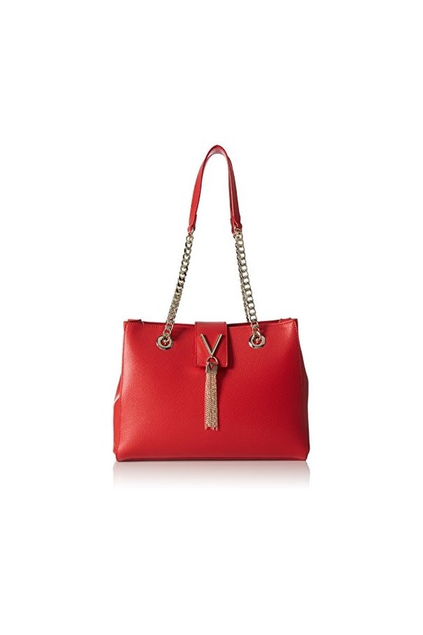 Valentino by Mario Divina, Sacs portés épaule femme, Rouge Rosso , 9.5x23x30 cm B x H T 