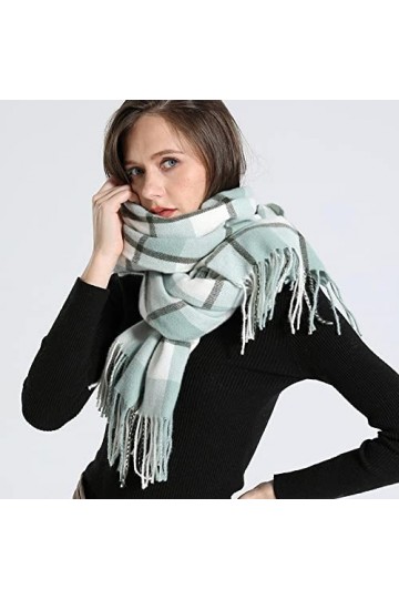 Bysonglezai Mode Automne Hiver Écharpe Chaude Motif Point Glands Femmes Épaissir Wrap Châle Dame Silencieux Couverture 25