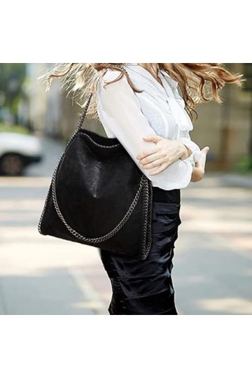 KINGGOO Conception de la Chaîne Étanche Sac Cabas Femme Hobo Bag Faux Cuir Grande Capacité Cabas Fourre Tout pour Faire du Sh
