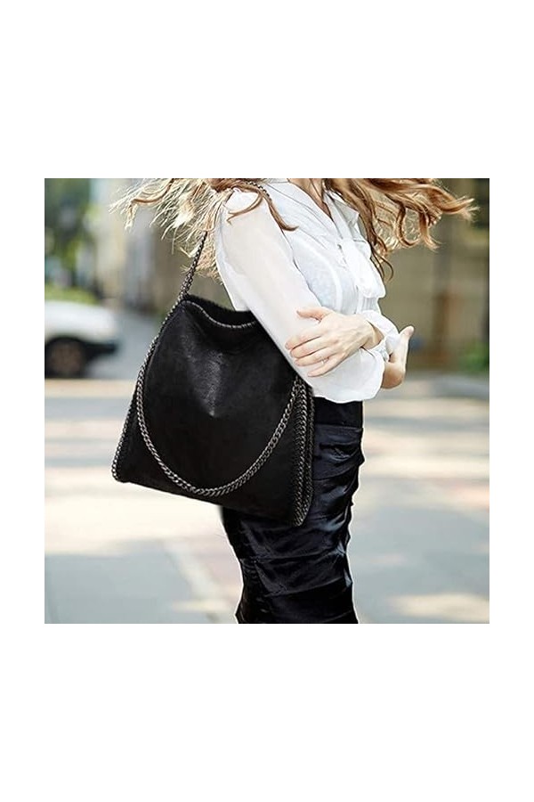 KINGGOO Conception de la Chaîne Étanche Sac Cabas Femme Hobo Bag Faux Cuir Grande Capacité Cabas Fourre Tout pour Faire du Sh