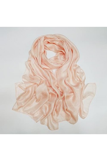 LuisFranklin Foulard Echarpe Femme Soie Cheveux Nouveau Lin Soyeux Écharpe Femmes Wrap Lin Châle Plage Bandana Écharpe/Écharp