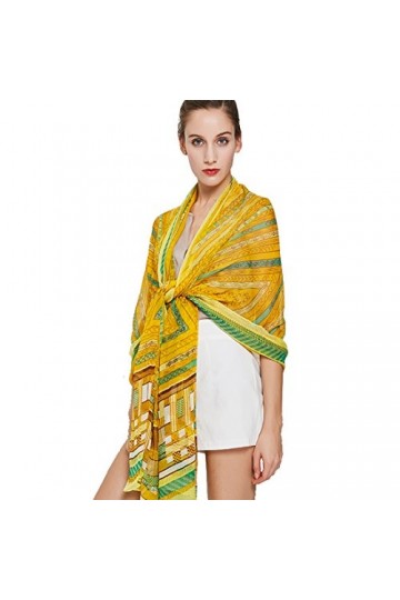 DANA XU - Pashmina - Femme - Jaune - Large