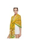 DANA XU - Pashmina - Femme - Jaune - Large