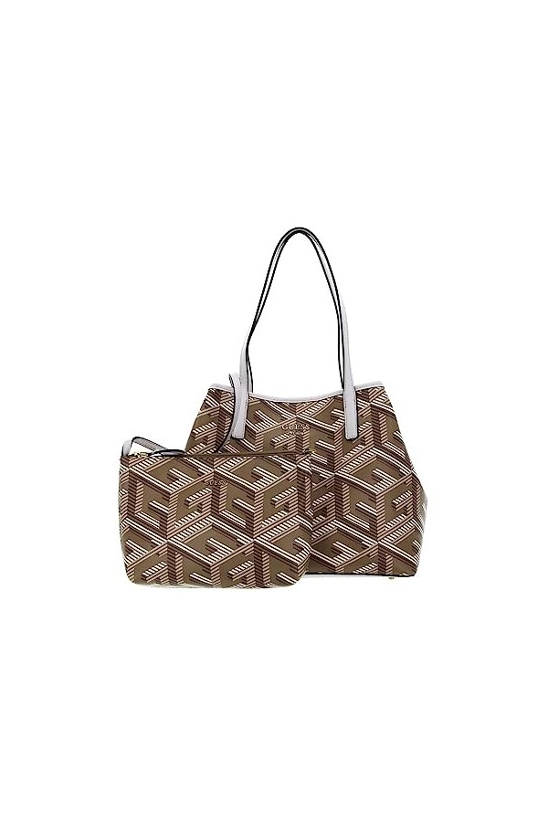 Guess Vikky Large Tote, Bag Women, Logo en Pierre, Taille Unique