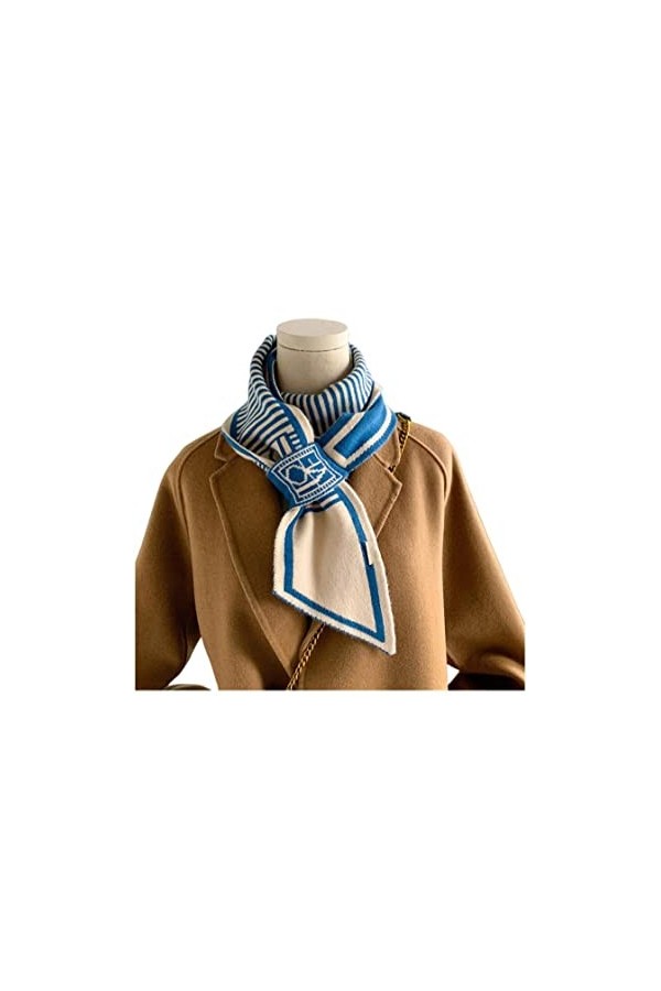 SERUMY Écharpes Tricotées Nouvelle Écharpe en Tricot Écharpe Femmes Écharpe Hiverf-3,One Size