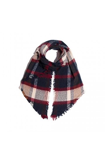 Foulard Echarpe Scarf Scarves Nouvelle Écharpe À Carreaux De Mode Cercle Sable Rugueux Épaissir Écharpe À Carreaux Flash Femm