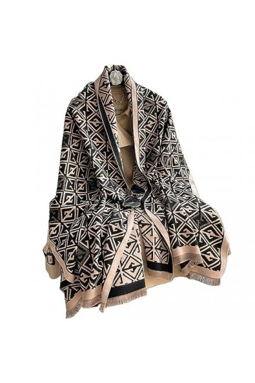 ZONTO Châle Écharpe Épaisse De LÉcharpe Pour Femmes Chaudes Et Châle En Cachemire Imprimé Enveloppe De Cachette De Voyage De