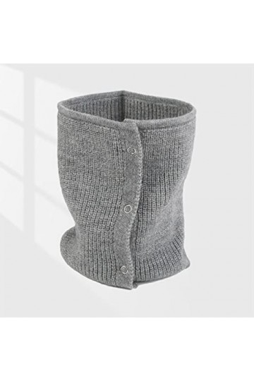 Foulard Femme Echarpe Homme Châle Col Élastique À Capuche en Laine Protège-Cou Bavoir Pull pour Femme Simple Boucle Tricot Bo