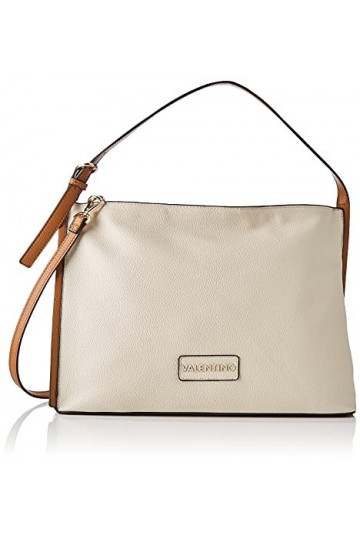 Mario Valentino Hobo Bag Adele Sac pour femme Taille unique - - Ecru/Cuoio, Taille unique