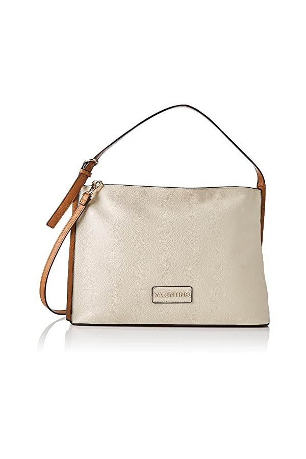 Mario Valentino Hobo Bag Adele Sac pour femme Taille unique - - Ecru/Cuoio, Taille unique