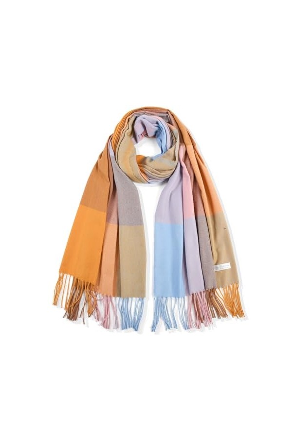 Cheng Moily 1pcs / hiver longue chaleur Cachemire Plaid écharpe Casual PASHMINA couverture douce châle franges 1pcs 1 ,210x7