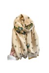 SUYGGCK éCharpe Écharpe dhiver Chaude Cachemire Femmes Pashmina Design Print Châles Enveloppement De Couverture Épaisse Feme