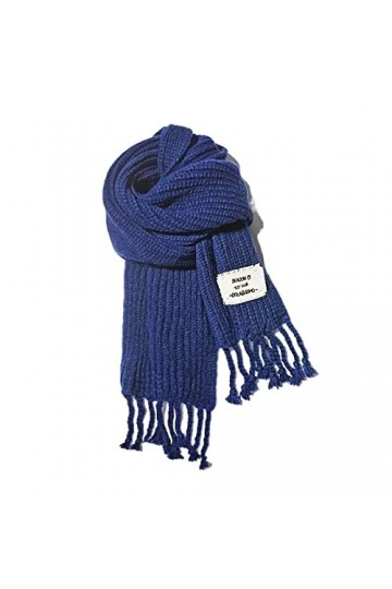 Écharpe Chale Femme Écharpe à Pampilles en Tricot épais Vintage Long châle Chaud épaissi porté en Automne et en Hiver Écharpe