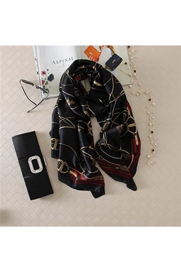 Bysonglezai Foulard Femme Echarpe Homme Châle Populaire Chaîne Serviette De Plage Automne Imprimer Crème Solaire Bandana Styl
