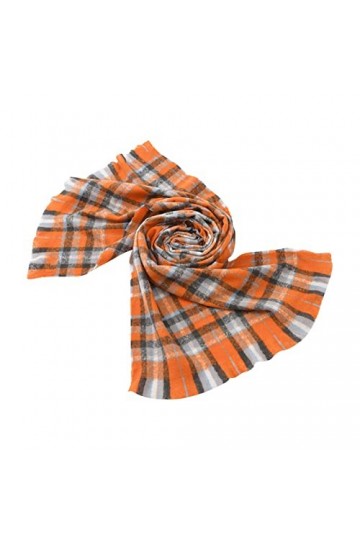 SATUSA Grande écharpe femme léger hiver châle doux grande écharpe Pashmina laine chaude élégante étole à carreaux cachemire é