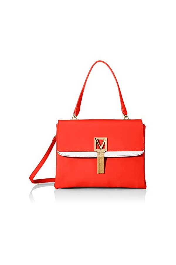 Valentino by Mario Satiro, Sac porté main femme, Multicolore Rosso/Bianco , 13x24.5x32 cm B x H T 
