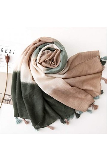 NXYJD Dames Mode Plaine Gland Viscose châle écharpe Automne Hiver Impression Chaud épais Pashmina volé Hijab