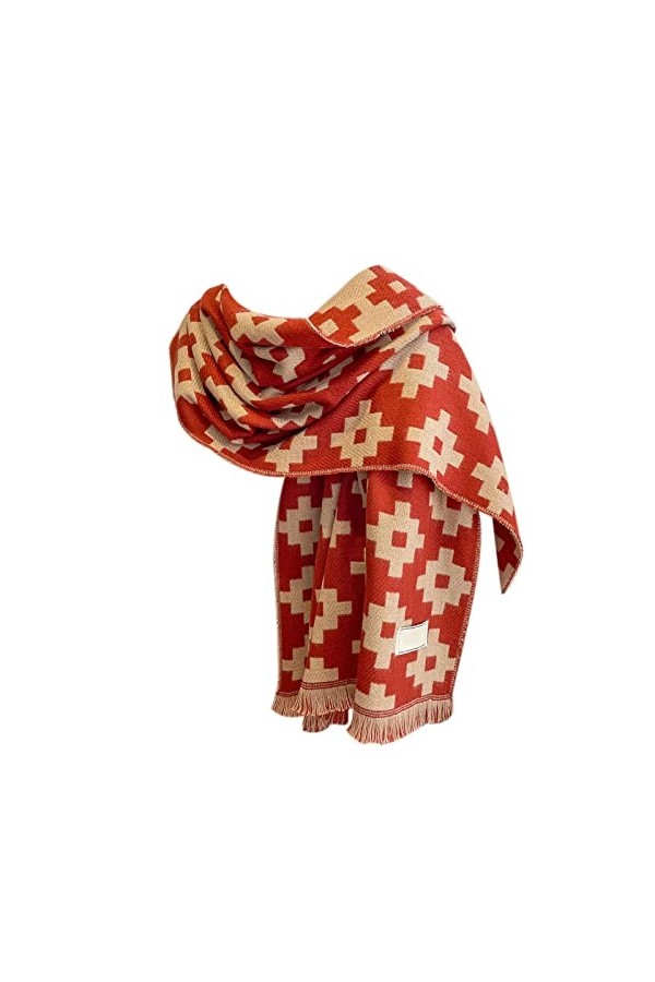 RILOOP Écharpes pour femmes, châle long au toucher cachemire, doux et chaud, écharpe dautomne et dhiver pour lhiver froid,