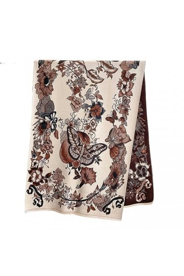 ZONTO Châle Écarpe Épaisse Couverture Hivernale Écharpe Chaude À Plaid Cachemire Foulère De Châle De Châle Féminine Pour Femm