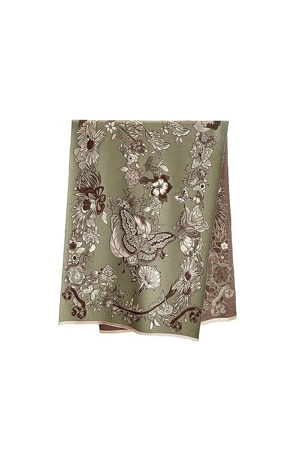 ZONTO Châle Écarpe Épaisse Couverture Hivernale Écharpe Chaude À Plaid Cachemire Foulère De Châle De Châle Féminine Pour Femm