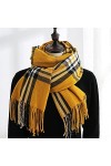 Foulard Echarpe Scarf Scarves Marque De Luxe Écharpe Femmes Écharpes Chaudes De Mode Châle À Carreaux Gland Foulards Wraps Fe