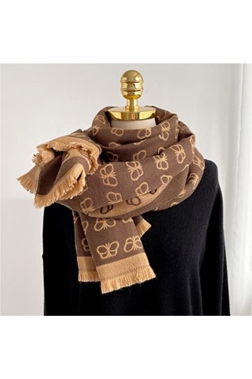 Foulard Echarpe Scarf Scarves Écharpe Chaude Femmes Châle Wrap Mode Impression Double Face Femme Couverture Bufanda Épais Éto