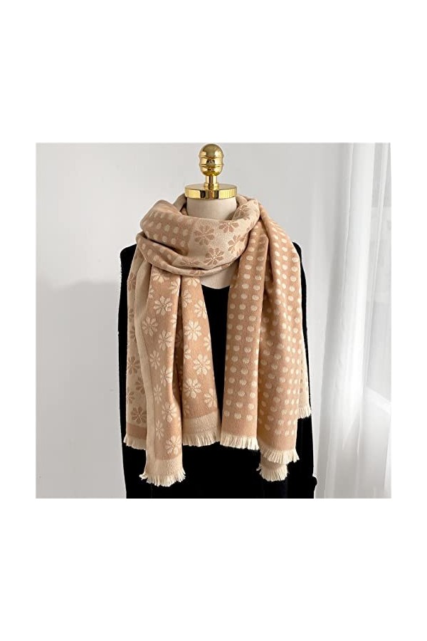 Foulard Echarpe Scarf Scarves Femmes Écharpe Chaud Dot Imprimer Châle De Luxe Floral Couverture Souple Wraps Couverture Nouve