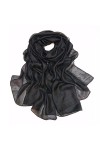 Foulard Femme Soie Cheveux pour De Hiver en Echarpe Écharpe en Lin Soyeux pour Femme