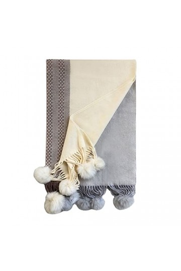 SISWIM Écharpe Chale Femme Écharpe Polyvalente à la Mode dautomne et dhiver Longue épissage châle Chaud écharpe tricotée mu