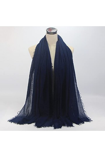 Foulard Femme Soie Cheveux pour De Hiver en Echarpe Écharpes Dames Designer De Luxe Écharpe À Franges Couleur Unie Bandana Ch