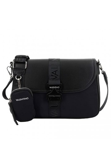 Valentino Mountain Re Pattina Flap Bag Nero