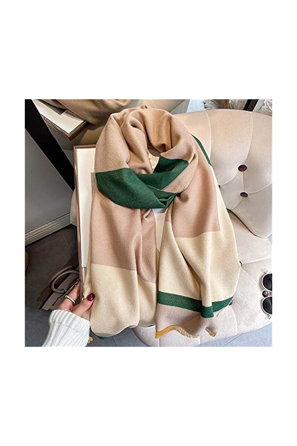 Écharpes Tassels Pashmina Chaud Hiver Foulard Femmes Equipes Châles Chantiers Empreintes Mode Couverture Design Foulard for f