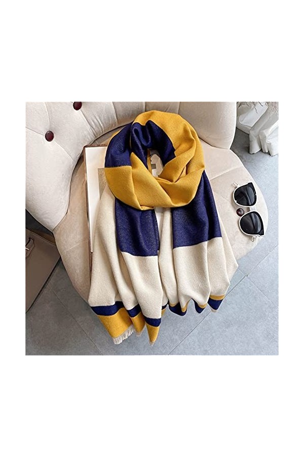 Écharpes Tassels Pashmina Chaud Hiver Foulard Femmes Equipes Châles Chantiers Empreintes Mode Couverture Design Foulard for f