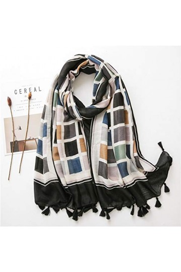 NXYJD Dames Mode Plaine Gland Viscose châle écharpe Automne Hiver Impression Chaud épais Pashmina volé Hijab