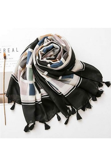 NXYJD Dames Mode Plaine Gland Viscose châle écharpe Automne Hiver Impression Chaud épais Pashmina volé Hijab