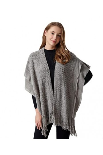 Bysonglezai Foulard Femme Echarpe Écharpe Châle Homme Foulards Mode Tricot Cape Écharpe Automne Hiver Châle Femmes Loisirs Ca