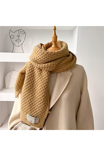 Bysonglezai Mode Soft Neckercheif Echarpe pour Femmes Tricotées Echarpes Femme Hiver Chaud Fil Cravate Cravate 170x25cm WYD7-