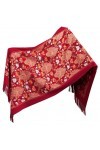 GFM® Châle pashmina en laine à texture cachemire brodée – Automne-Hiver – Saint Valentin, fête des mères, Noël EMBSHL-A , 3 
