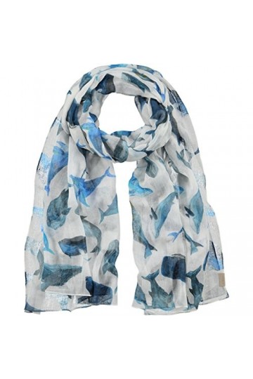 Barts Tintoretto Pashmina, Taille Unique Taille Unique Multicolore/Fantasia Pesci Blu