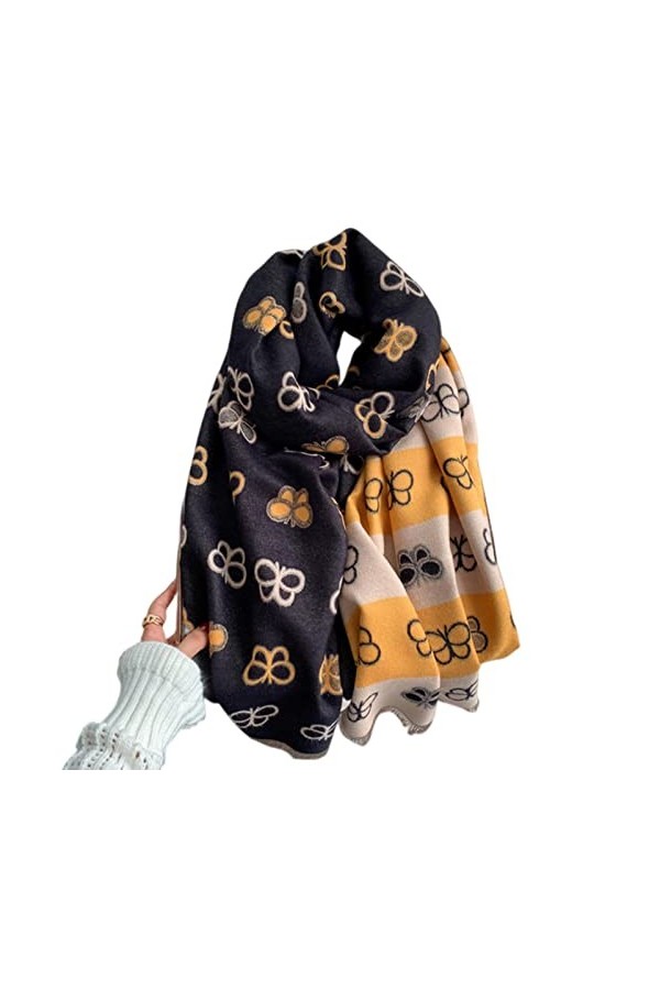 URYYRIT Foulard Écharpe Cachemire Chaude Dames Imprimer Un Châle De Couverture Hivernale Épaisse Et Envelopper Pashmina 180 *